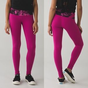 Lululemon High Rise Wunder Under Pant Raspberry